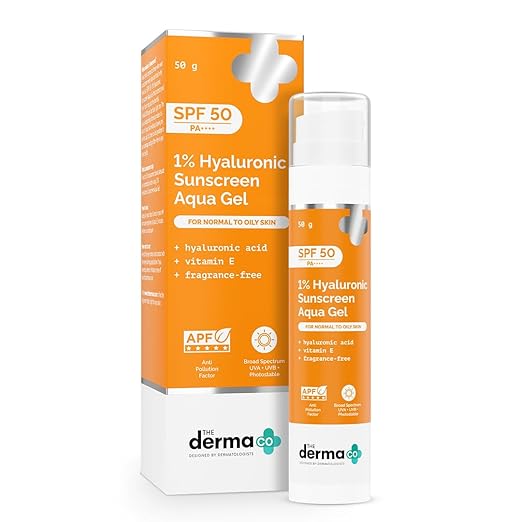 The Derma Co Hyaluronic Sunscreen SPF 50 PA++++ 50g